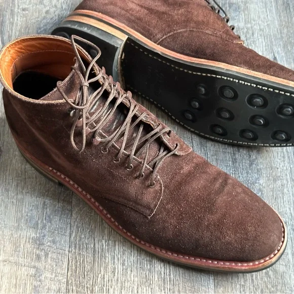 Mainstreet Brown Suede Leather Boots, Size 11.5 Dby White's Boots, Spokane WA